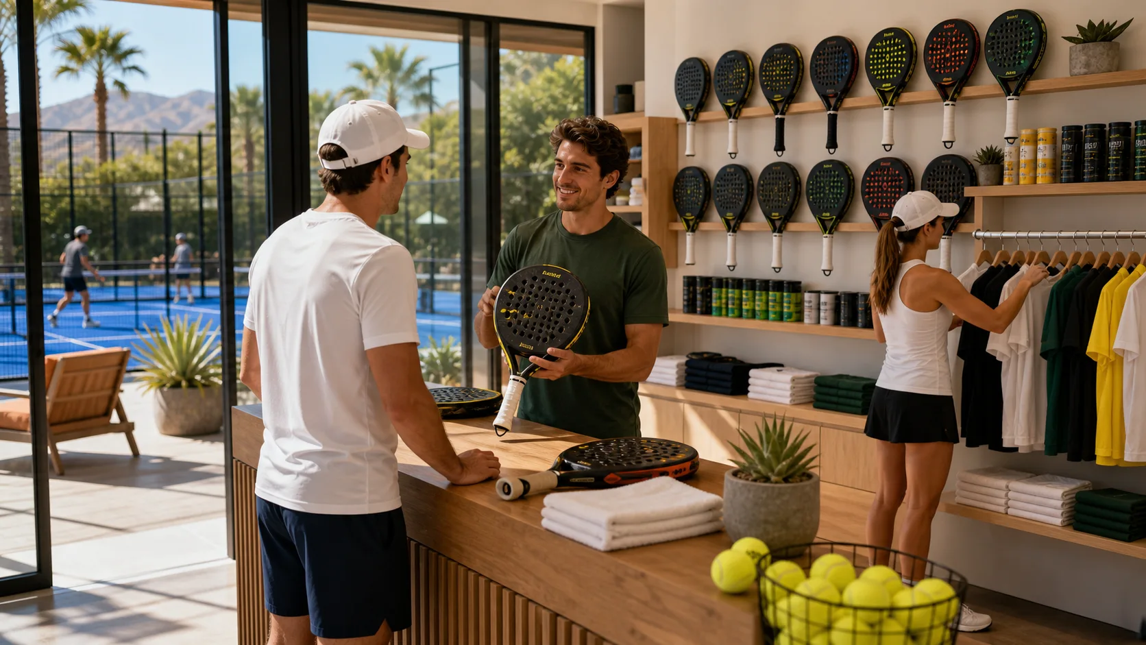 Member browsing the pro shop